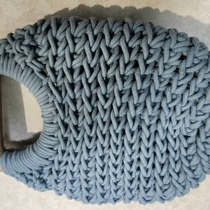 A New Day Blue Knit Mini Bag